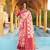 Pink floral woven design zari saree