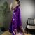 Violet ethnic motifs woven design zari saree