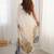 Off white floral sequinned pure chiffon saree