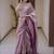 Purple woven design zari silk blend saree