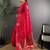 Magenta ethnic motifs woven design zari saree