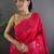 Magenta ethnic motifs woven design zari saree