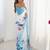 White floral sequinned pure chiffon saree