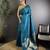 Blue woven design ethnic motifs zari saree