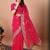 Pink bandhani embroidered sequinned georgette saree