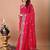 Pink bandhani embroidered sequinned georgette saree
