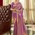 Purple ethnic motifs woven design zari saree