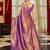Purple ethnic motifs woven design zari saree