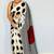 Off white polka dot satin designer block print saree
