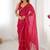 Pink embellished beads and stones saree