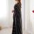 Black embellished beads and stones saree