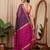 Purple woven design zari silk cotton maheshwari saree