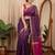 Purple woven design zari silk cotton maheshwari saree