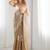 Beige floral embroidered pure chiffon handloom saree