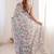 Blue floral mirror work pure chiffon ikat saree