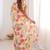 Cream floral mirror work pure chiffon ikat saree