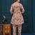 Beige printed co-ord set for women