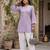 Lavender printed co-ord set for women