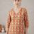 Rust printed co-ord set for women