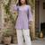 Lavender printed co-ord set for women