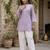 Lavender printed co-ord set for women