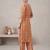 Rust printed co-ord set for women