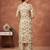Cream printed co-ord set for women