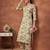 Cream printed co-ord set for women
