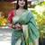 Green woven design zari paithani saree