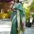 Green woven design zari paithani saree