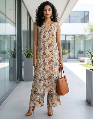 Multicolor printed co-ords set for women 1