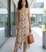 Multicolor printed co-ords set for women