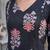 Black printed rayon co-ord set for women