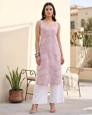 Lavender floral printed co-ord set for women 1