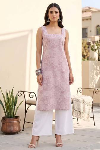 Lavender floral printed co-ord set for women