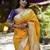 Yellow woven design zari paithani saree