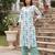 White printed straight co-ords set for women