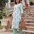 White printed straight co-ords set for women