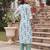 White printed straight co-ords set for women