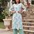 White printed straight co-ords set for women