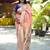 Peach woven design zari paithani saree