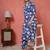 Blue printed cotton co-ord set for women