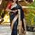 Black woven design zari paithani saree