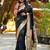 Black woven design zari paithani saree