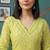 Yellow printed straight co-ords set for women