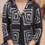 Black printed rayon co-ord set for women