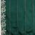 Green embroidered organza saree