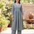 Grey a-line co-ords set for women