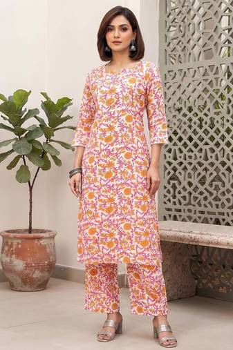 Multicolor printed co-ord set for women