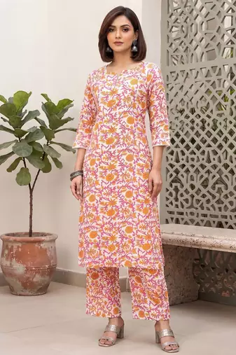 Multicolor printed co-ord set for women